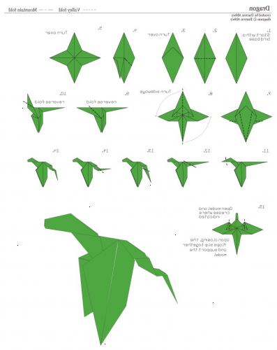 Hoe kan ik een origami draak te maken. Materialen die u nodig zult hebben.