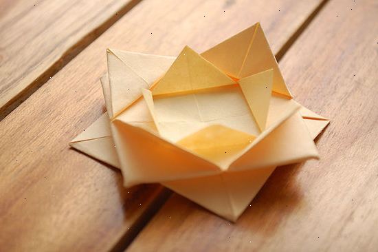 Hoe kan ik een origami lotusbloem vouwen. Bij tot nu.