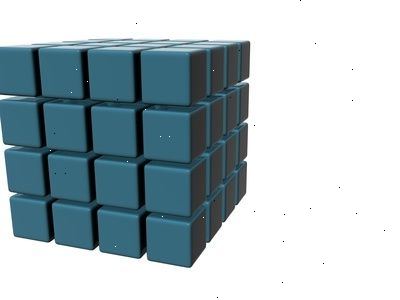 Hoe beginners kan een rubik 's kubus oplossen. Maak een kruis bestaande uit vijf vierkantjes van dezelfde kleur.